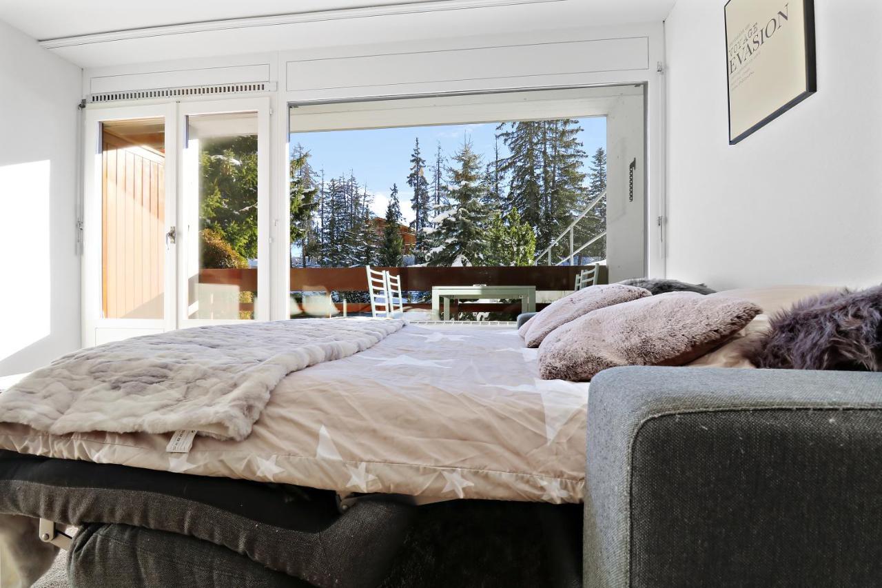 Appartement Cosy Et Renove Au Coeur De La Station Crans-Montana Dış mekan fotoğraf