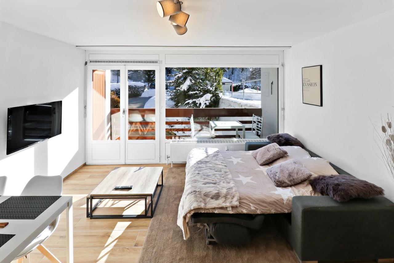 Appartement Cosy Et Renove Au Coeur De La Station Crans-Montana Dış mekan fotoğraf